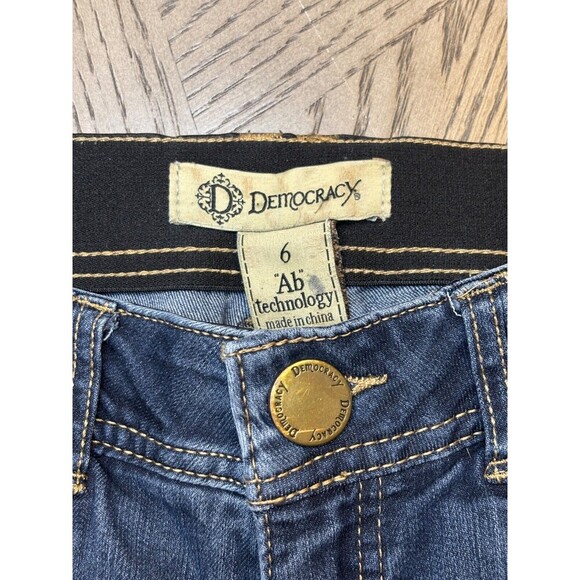 Democracy Ab Solution Mid Rise Skinny Stretch Indigo Blue Jeans Women’s Size 6 - Picture 3 of 7